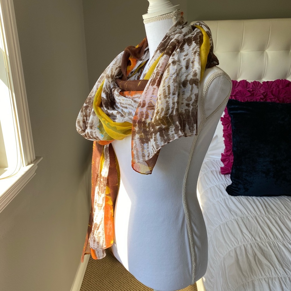 Veond 100% Viscose Scarf Sarong Wrap Multi-Color
